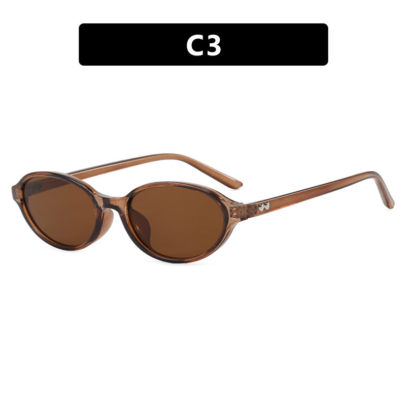 Women's fashionable sunglasses with oval frame and UV protection Kalsten