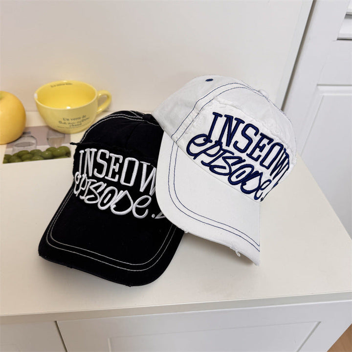 Men's Distressed Casual Graphic Baseball Cap Kalsten