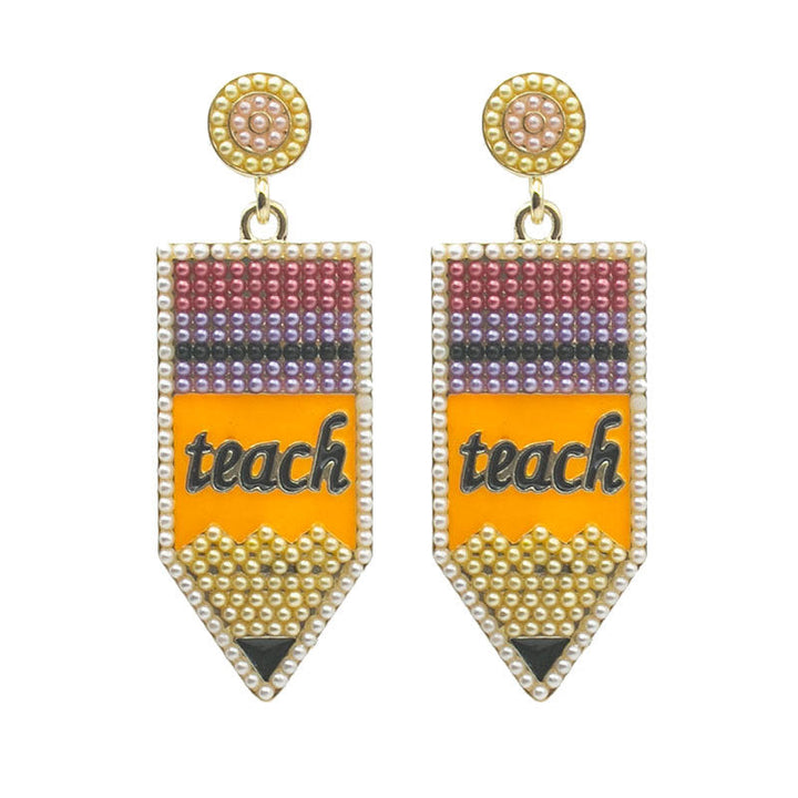 Artistic Beaded Dangle Earrings Kalsten