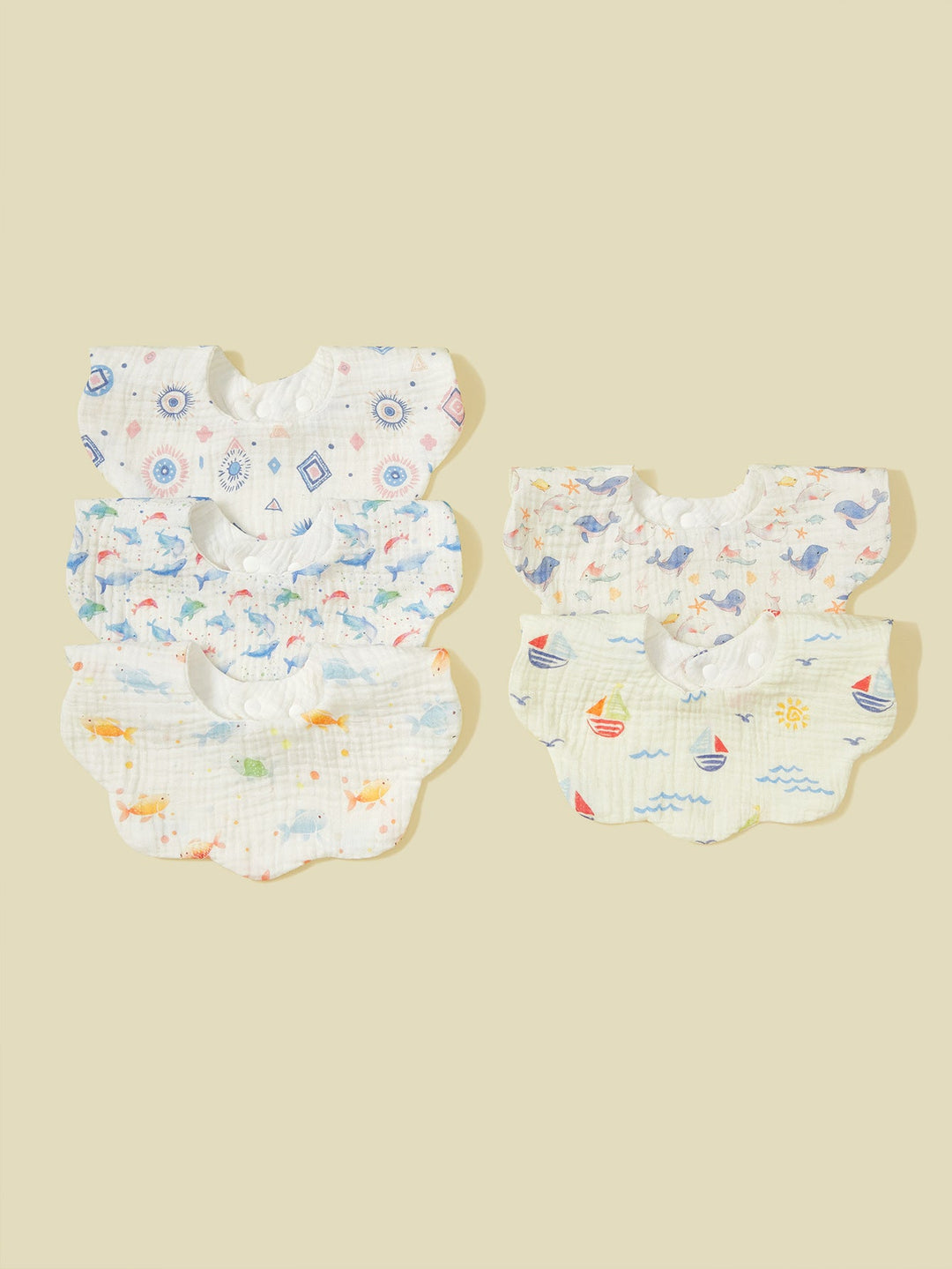 Soft Muslin Baby Bandana Bibs Set kalsten