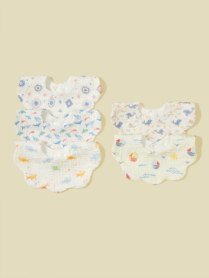 Soft Muslin Baby Bandana Bibs Set kalsten