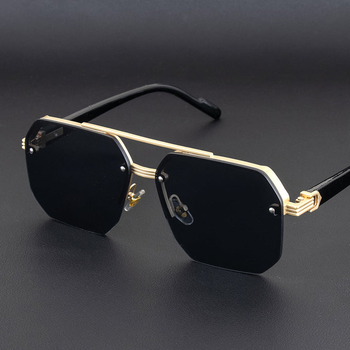 Geometric Metal Frame Sunglasses Kalsten