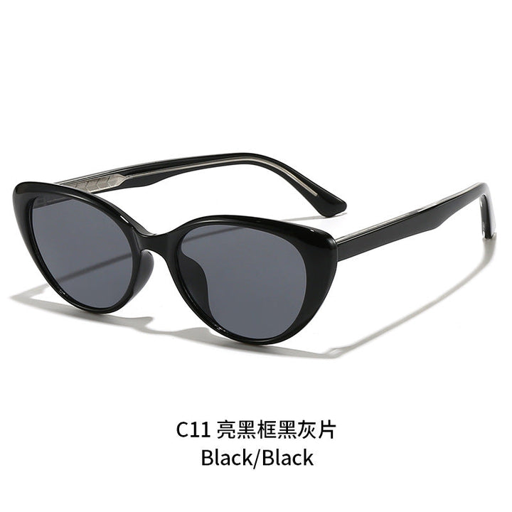 Women's Cat-Eye Sunglasses with Transparent Frame and UV Protection Kalsten