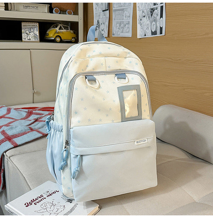 Cute Star-Embellished School Backpack