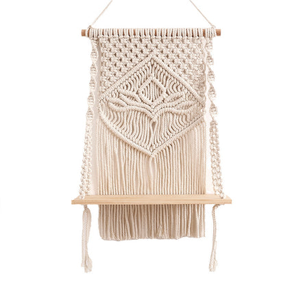 Decorative Macramé Wall Shelf Acalora