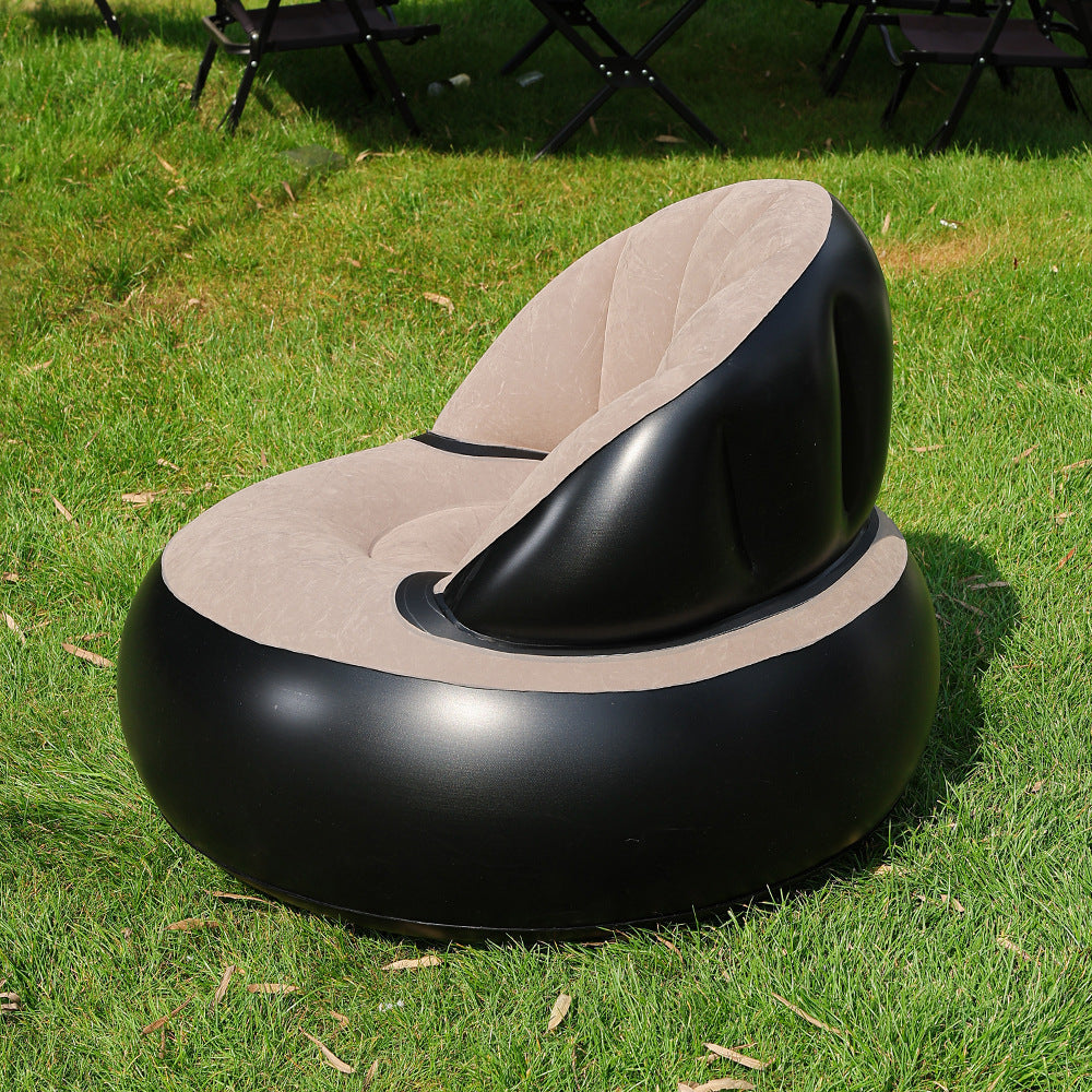 Women's Inflatable Comfort Armchair with Soft Surface Texture Kalsten
