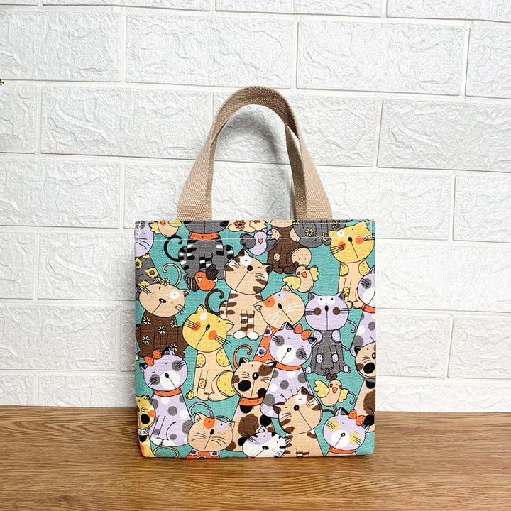 Cute Cat Print Tote Bag Kalsten