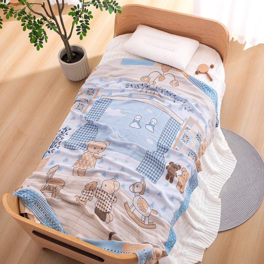 Ladies cuddly blanket with charming animal motif Kalsten