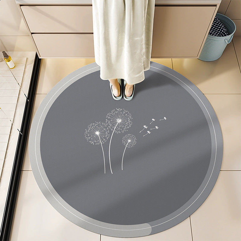 Round Decorative Bath Mat Kalsten