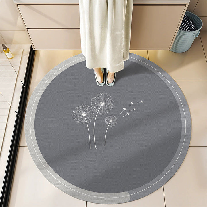 Round Decorative Bath Mat Kalsten