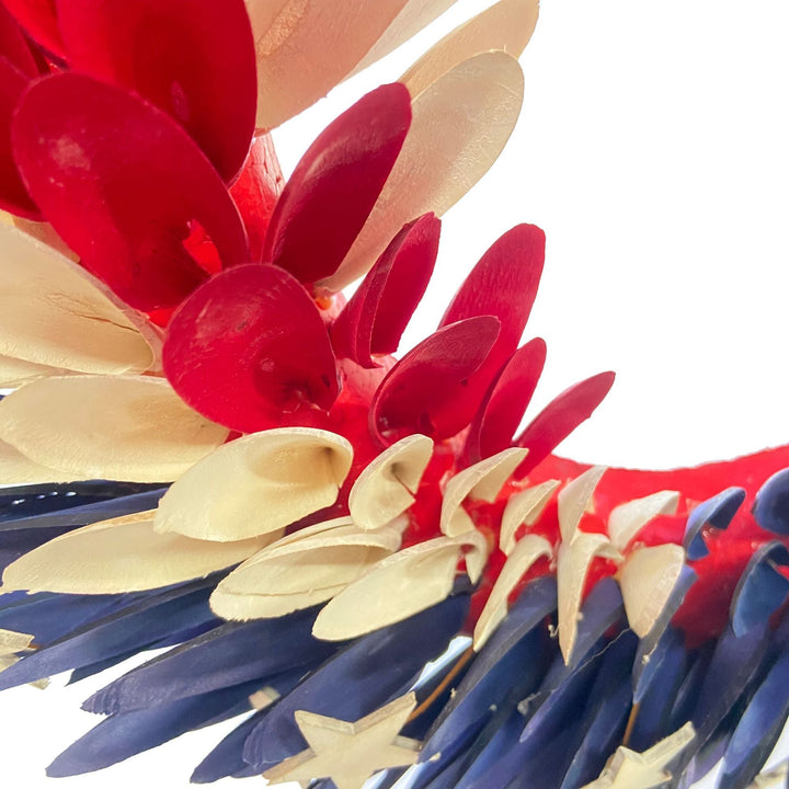 Unisex nan more patriotic door wreath with realistic eagle head and handcrafted wooden feathers Kalsten