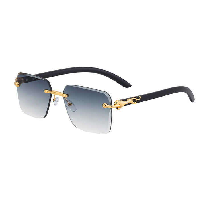 Women’s Fashion Square Sunglasses with Elegant Wooden Arms Kalsten