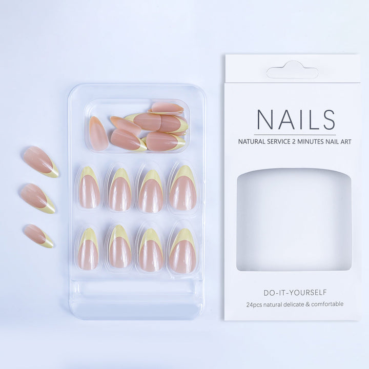 Artificial nails with elegant gradient and chic tips Kalsten