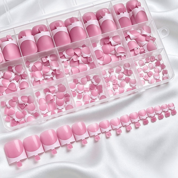 Premium French Tip False Nail Set Kalsten