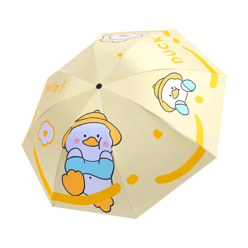 Ladies Folding Umbrella with Cute Animal Design Kalsten