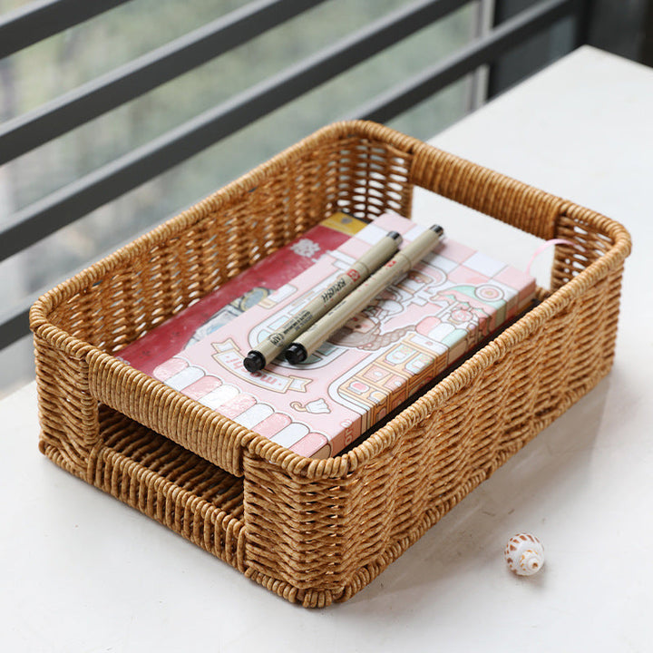 Handwoven Rustic Storage Tray Kalsten