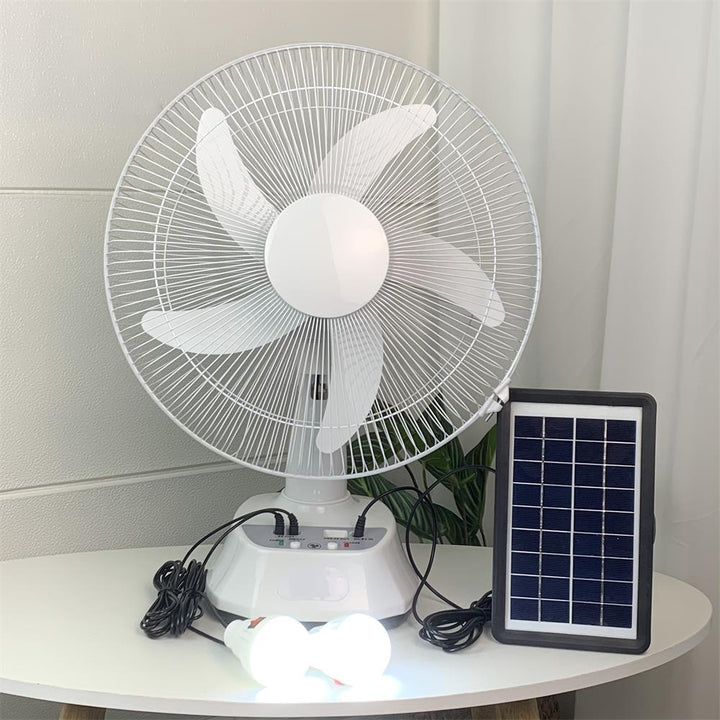 Unisex nan leiser USB table fan with multi-blade design, oscillating tilt function and timer Kalsten