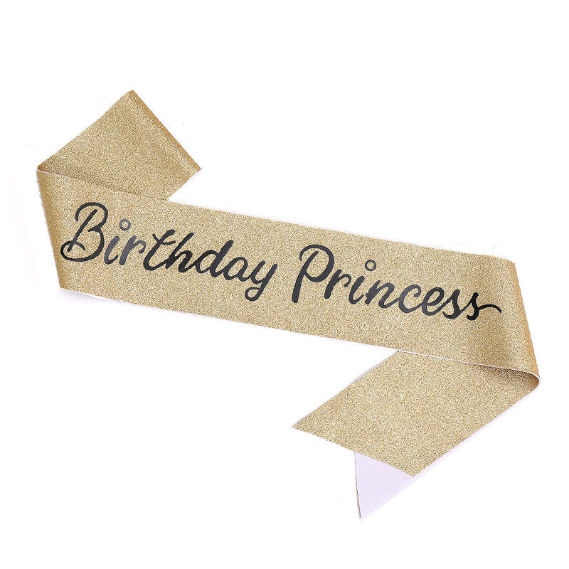 Women's Glittering Birthday Sash Kalsten