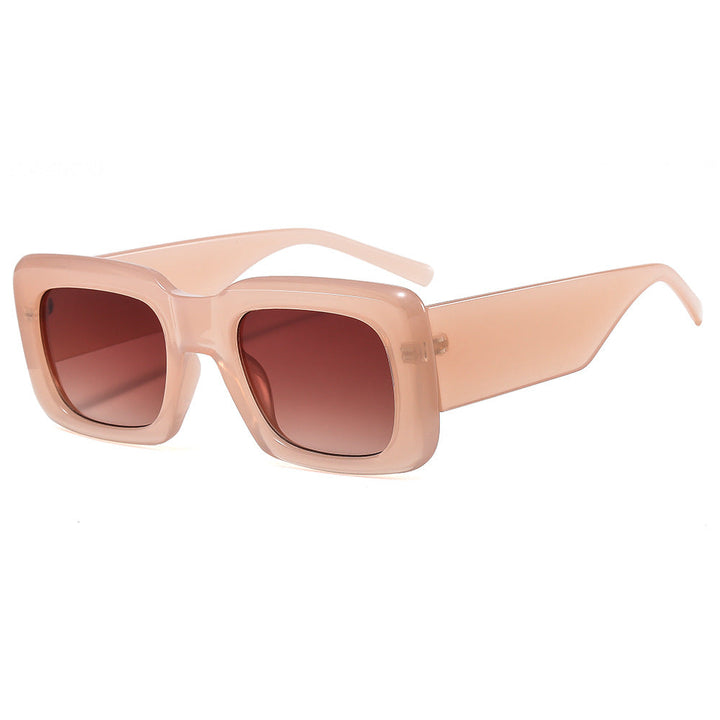 Women oversized sunglasses with square frame and transparent design Kalsten