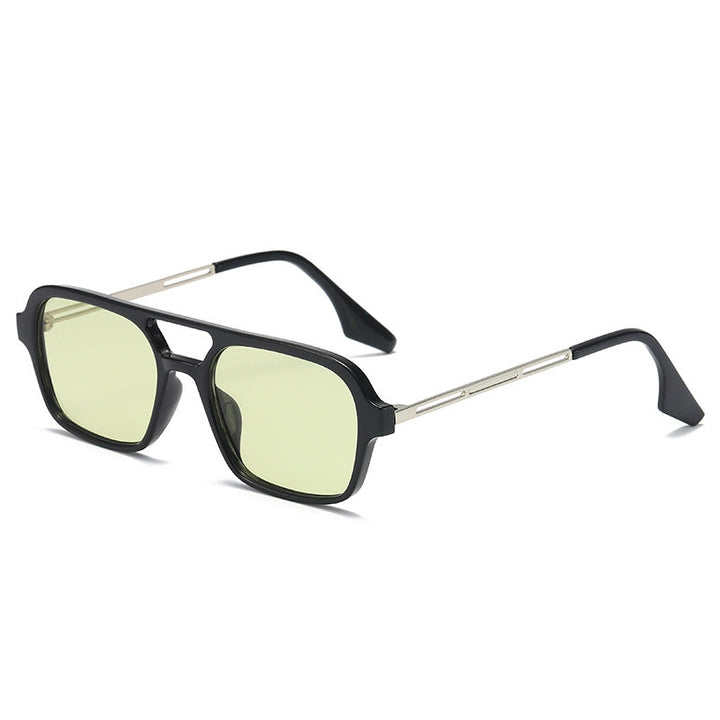 Women's trendy square sunglasses with transparent frame and gentle lenses Kalsten
