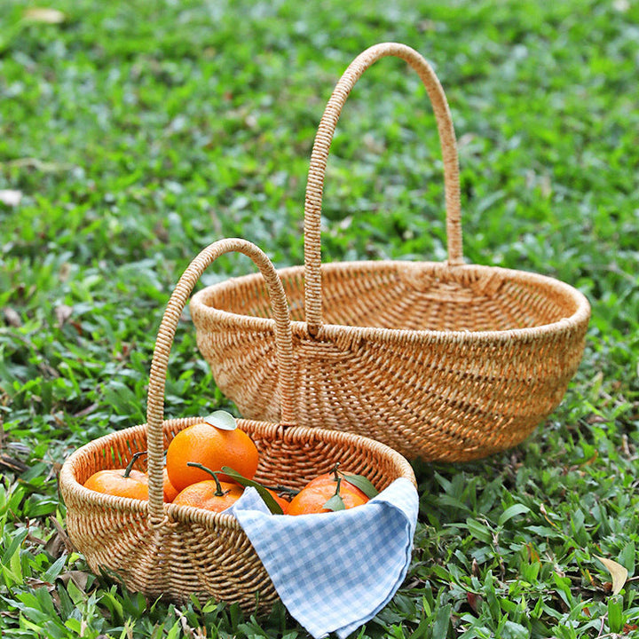Handwoven Artisan Market Basket Kalsten