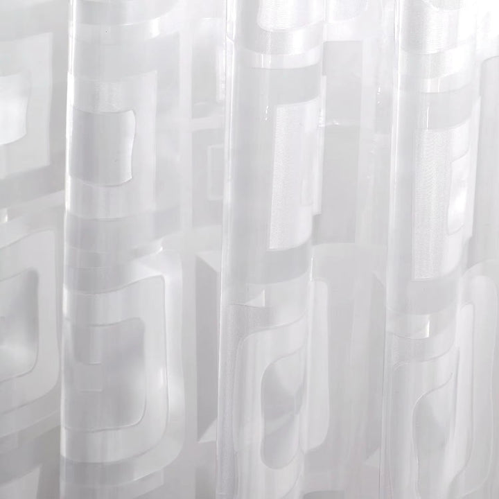 Sheer Geometric Window Curtain Kalsten