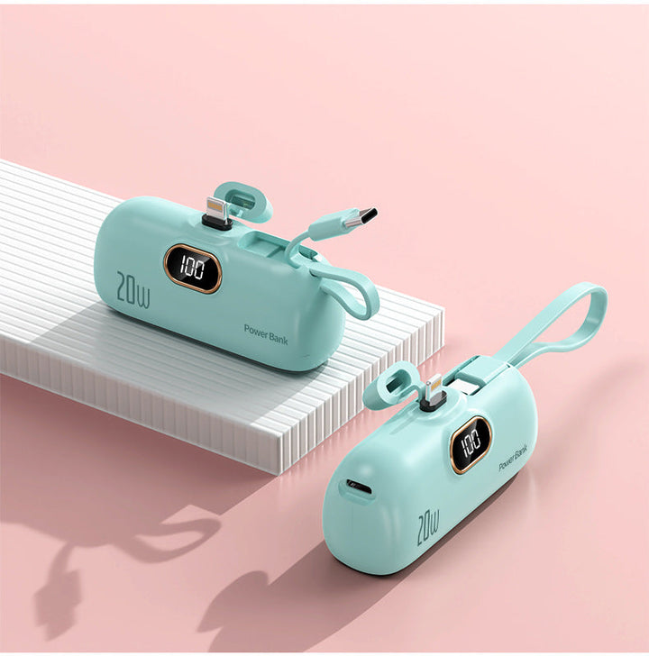 Power bank with integrated charging cable Kalsten