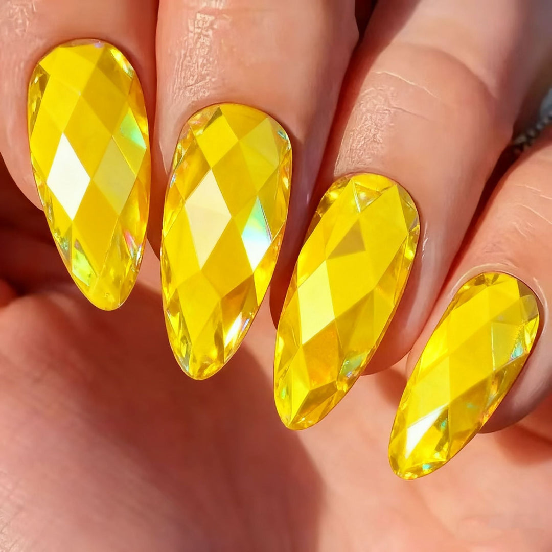 Artificial nails with elegant crystal design Kalsten