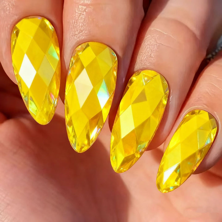 Artificial nails with elegant crystal design Kalsten
