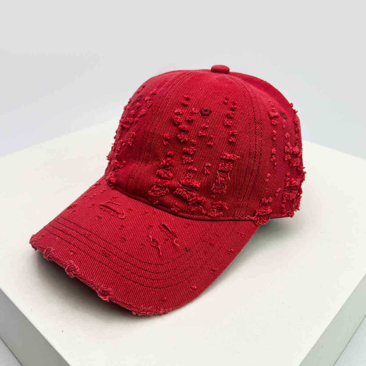 Women's Distressed Textured Baseball Cap Kalsten
