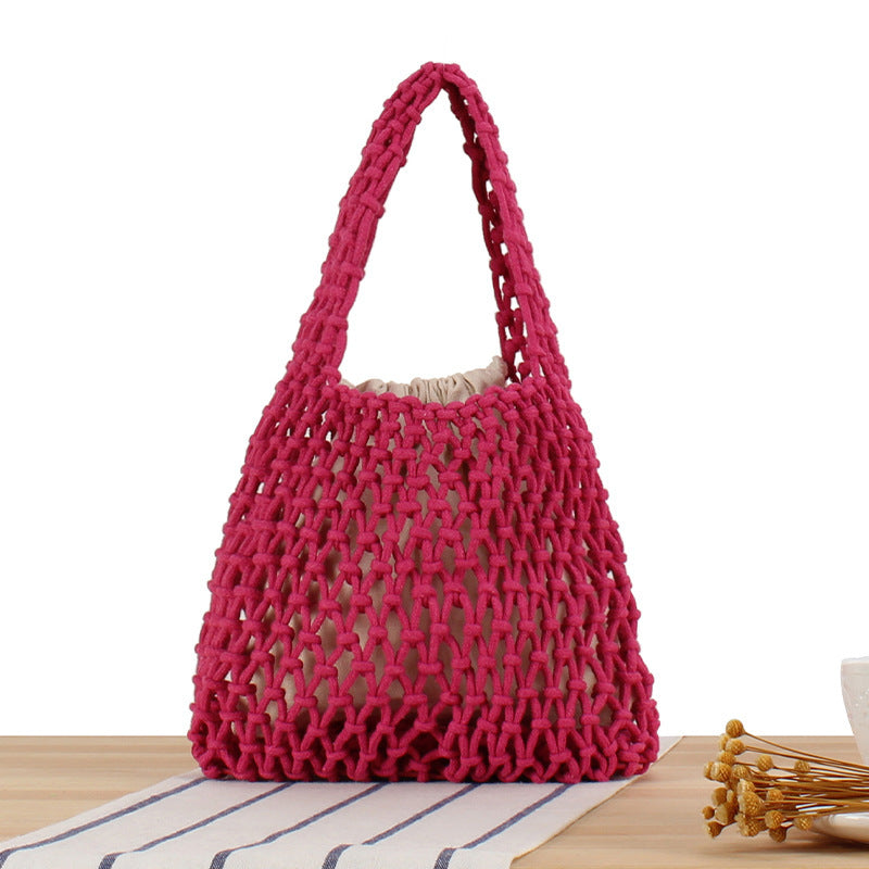 Hand-knotted jute bag Kalsten
