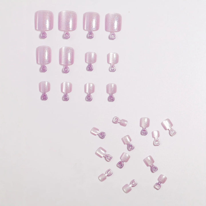 Glimmering Press-On Nail Set Kalsten