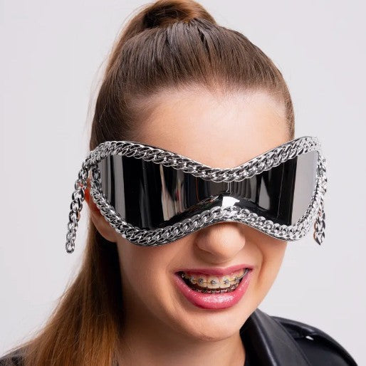 Women's fashionable sunglasses with chain frame Kalsten