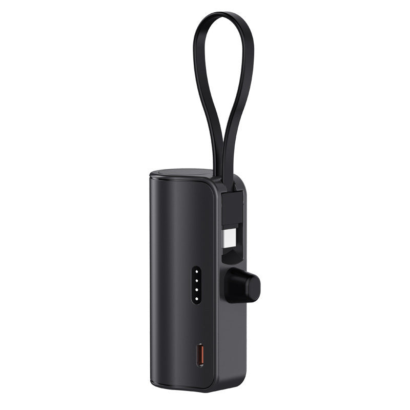 Portable power bank with integrated charging cable and compact design Kalsten
