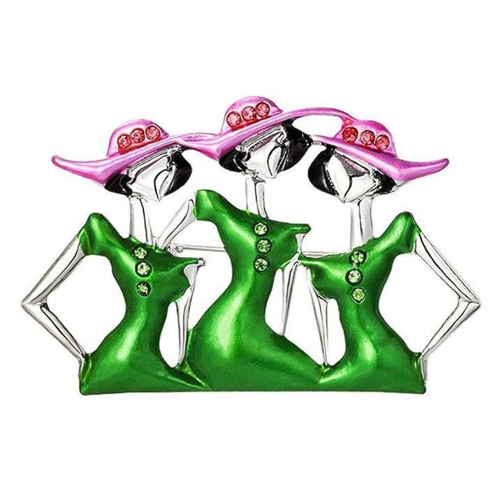 Artistic Figurine Brooch Kalsten
