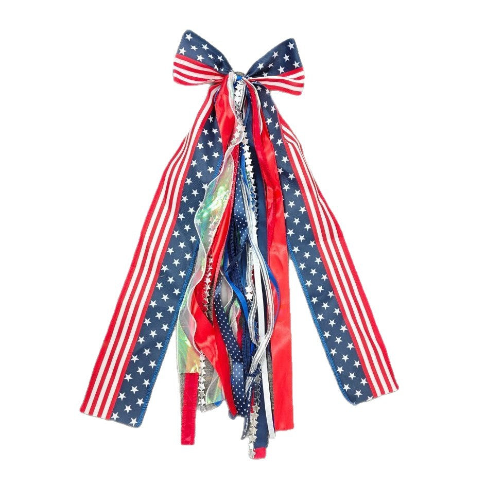Unisex nan decorative ribbon hanging decoration with long satin and organza ribbons Kalsten