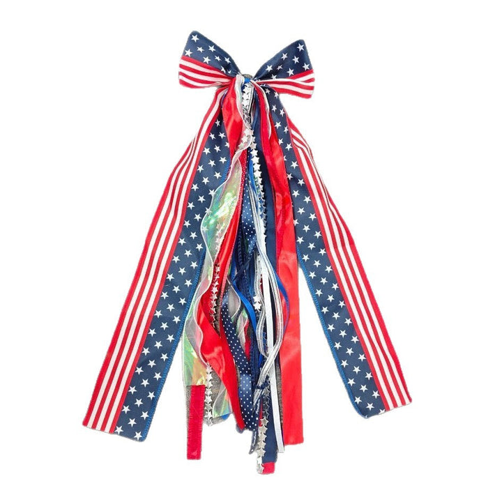 Unisex nan decorative ribbon hanging decoration with long satin and organza ribbons Kalsten