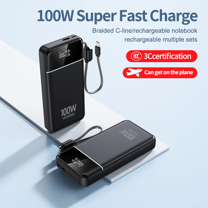 Powerful power bank with Intelligent Usb-C fast charging and digital charge level indicator Kalsten