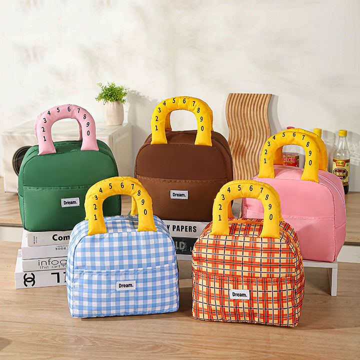 Insulated Lunch Bag with Colorful Handles Kalsten