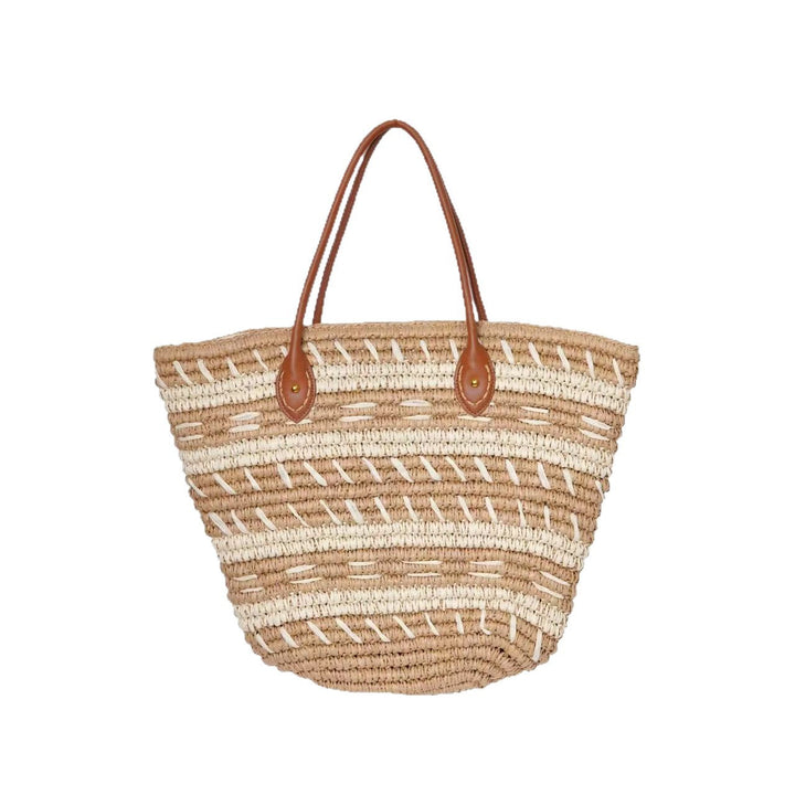 Bast-Beach bag with Elegant Structured Design Kalsten