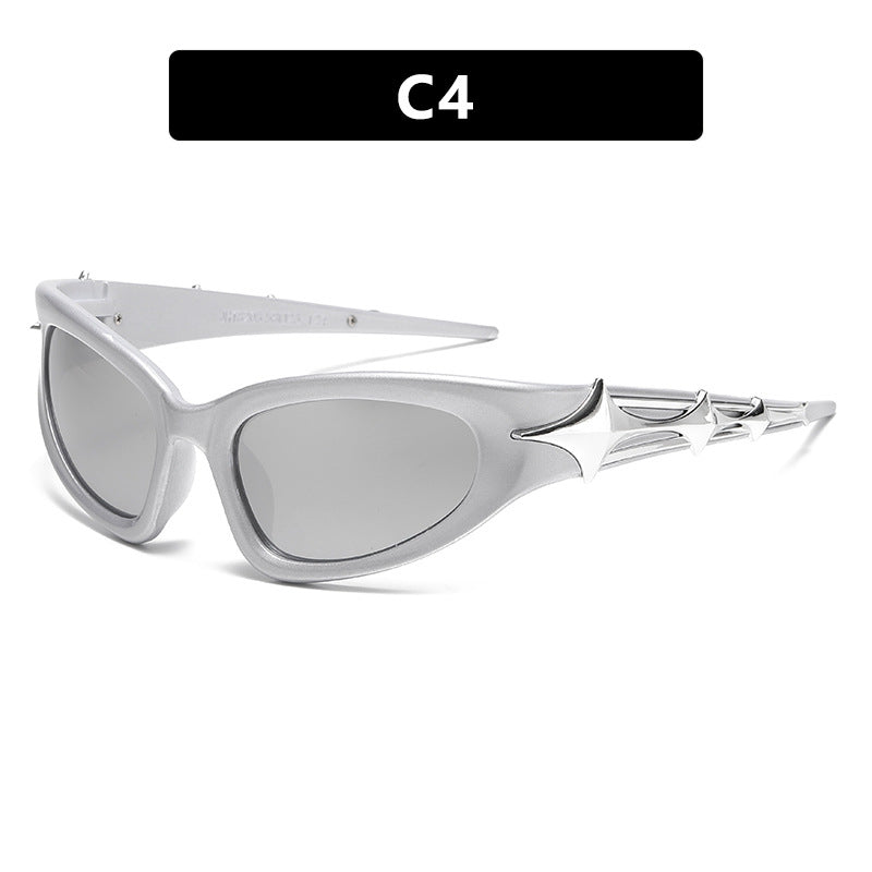Women futuristic sunglasses with unique star design Kalsten
