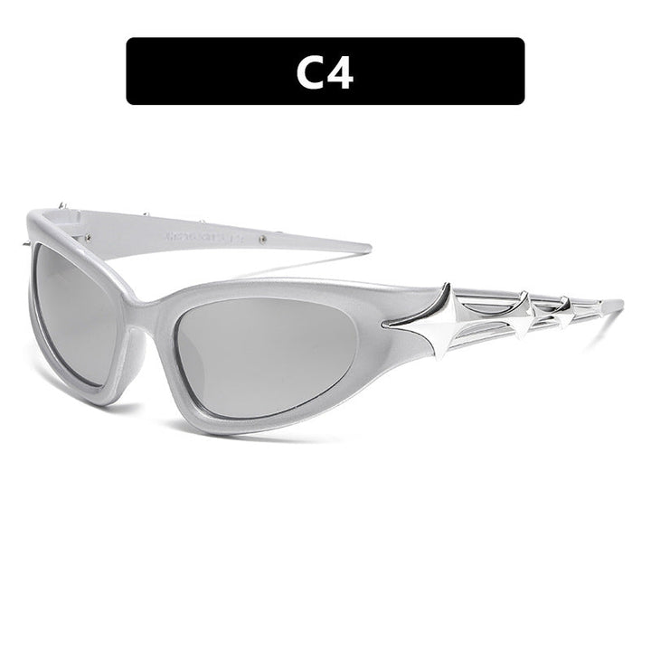 Women futuristic sunglasses with unique star design Kalsten