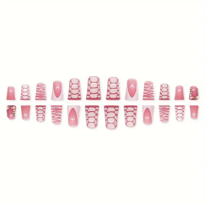 Artistic Glossy Press-On Nail Extensions Kalsten