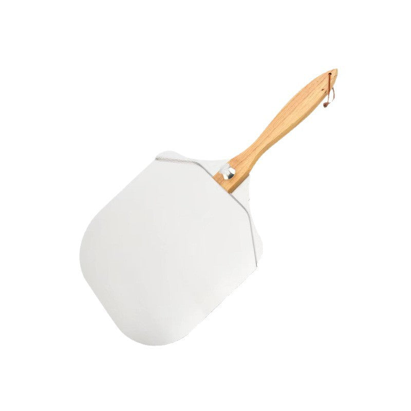 extra-large thin professional aluminum pizza peel with ergonomic wooden handle Kalsten
