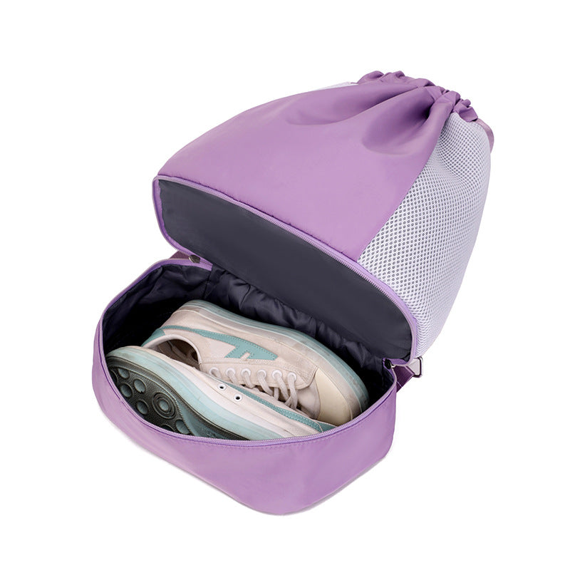 Sporty Mesh Backpack With Zipper Kalsten