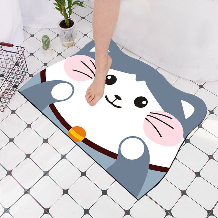 Cute Cat Design Bath Mat Kalsten