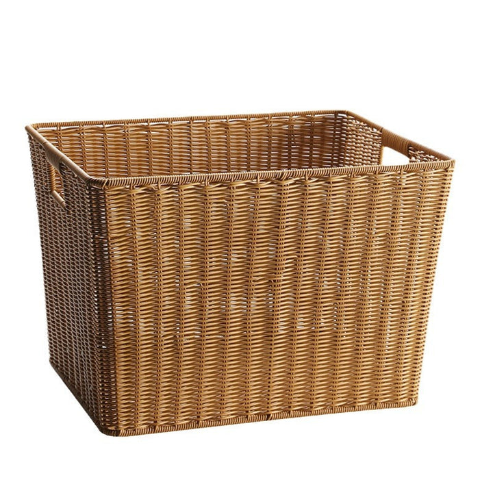 Rectangular Woven Storage Bin with Ergonomic Handles Kalsten