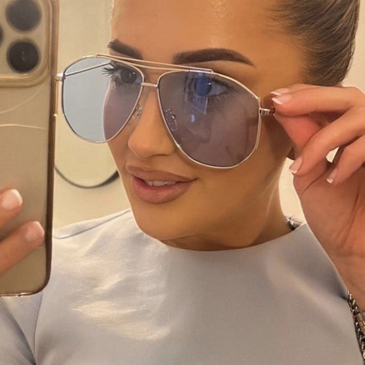Women's creative pilot sunglasses with striking frame Kalsten