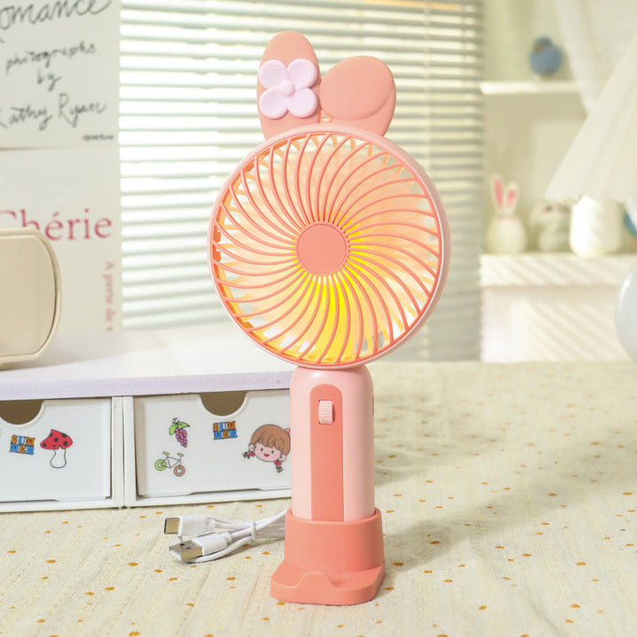 Ladies Portable Hand Fan with USB Connection and LED Lighting Kalsten