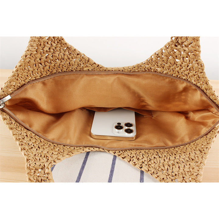 Shoulder Bag Made of Sustainable Rattan Weaving Kalsten
